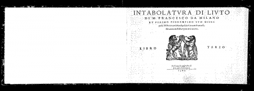 Milano - Intabolatura de lauto - Score