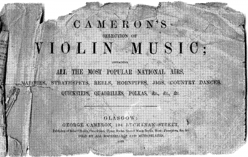 Cameron - Cameron's Selection of Violin Music - Score