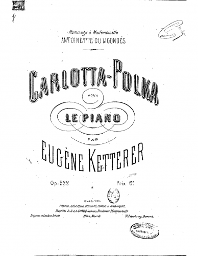 Ketterer - Carlotta-polka - Score