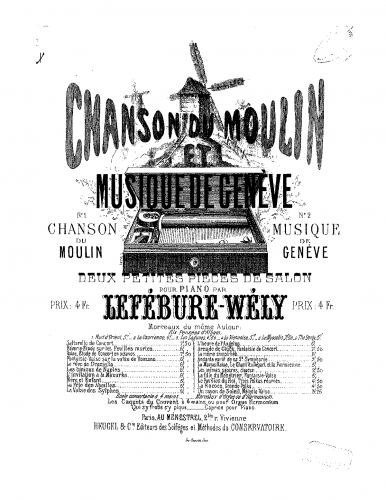 Lefébure-Wély - Chanson du moulin et Musique de Genève - 2. Musique de Genève