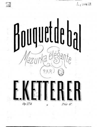 Ketterer - Bouquet de bal - Score