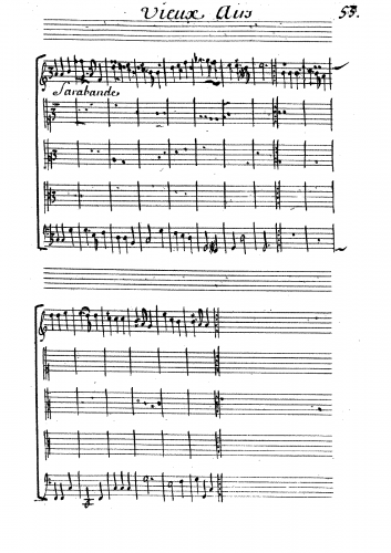 Mazuel - Allemandes, Sarabandes & Courantes - Score