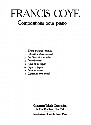 Coye - Divertissement - Score