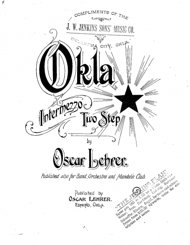 Lehrer - Okla! - For Piano solo (Composer) - Score