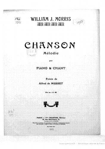 Morris - Chanson - Score