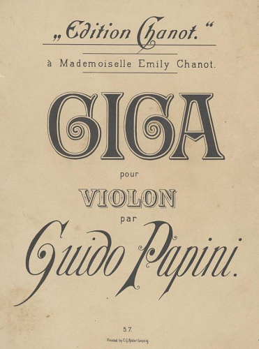 Papini - Giga - Piano score and violin part