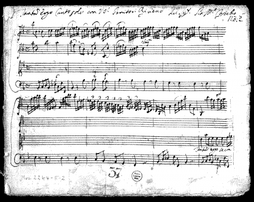 Capelli - Tantum ergo in B-flat major - Score