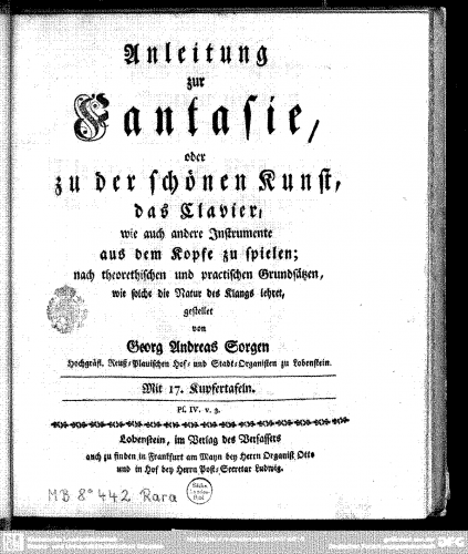 Sorge - Anleitung zur Fantasie - Complete Book