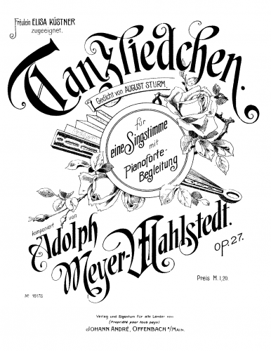 Meyer-Mahlstedt - Tanzliedchen - Score