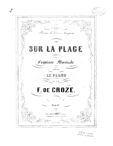 Croze - Sur la plage - Score