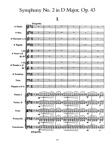 Sibelius - Symphony No. 2, Op. 43 - Score