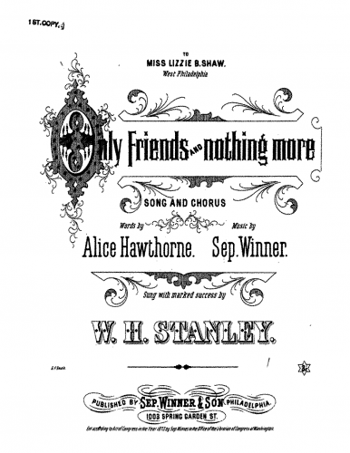 Winner - Only Friends and Nothing More - Score