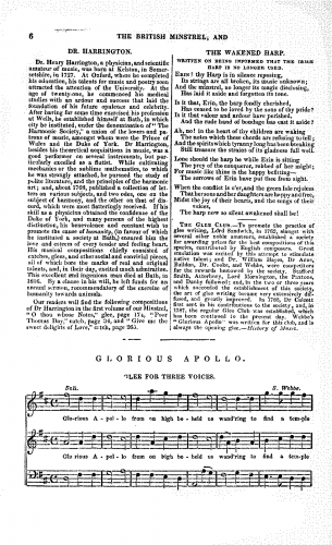 Webbe - Glorious Apollo - Score