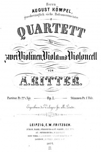 Ritter - String Quartet - score