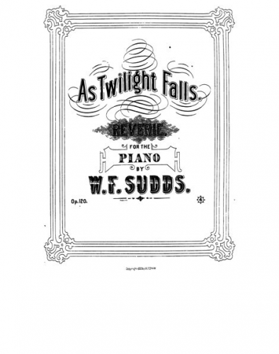 Sudds - As Twilight Falls - Piano Score - Score