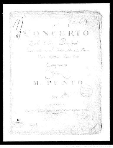 Punto - Horn Concerto No. 1