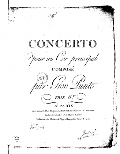 Punto - Horn Concerto No. 10