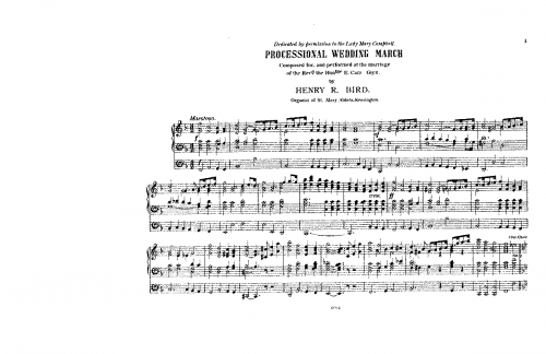 Bird - Processional Wedding March - Score