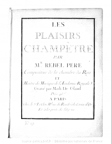 Rebel - Les Plaisirs Champêtres - Score