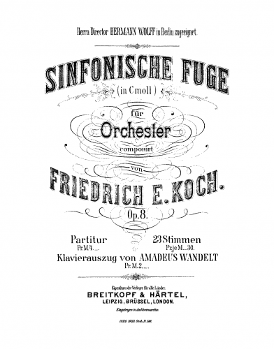 Koch - Sinfonische Fuge - Score