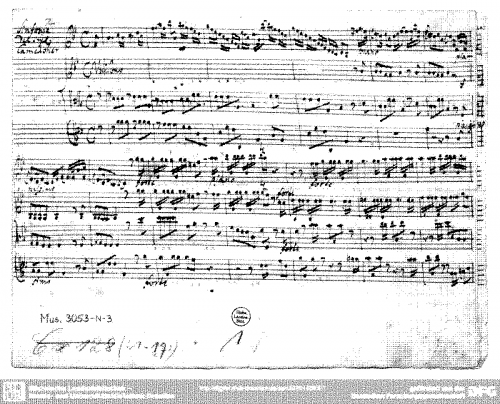 Camerloher - Sinfonia in B-flat major, ZieC 3.43 (ForC JC11) - Score