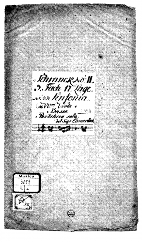 Camerloher - Sinfonia in C major, ZieC 3.31 (ForC C4) - Score