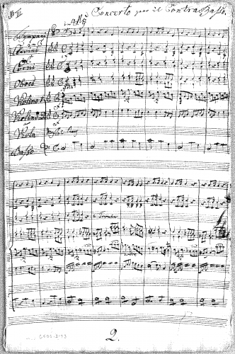 Keyper - Concerto No. 3 for Double Bass in C major - Score