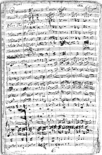 Keyper - Concerto No. 4 for Double Bass in G major - Score