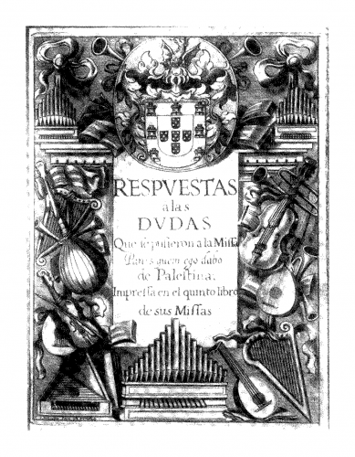 JoÃ£o IV - Respuestas a las dudas que se pusieron a la missa Panis quem ego dabo de Palestina - Complete Book