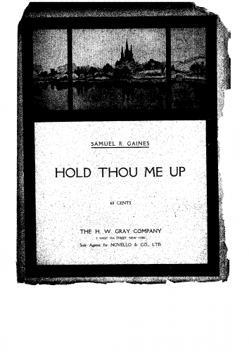 Gaines - Hold Thou Me Up - Score