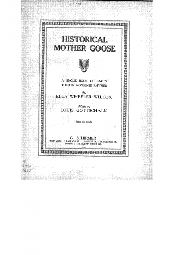 Gottschalk - Historical Mother Goose - Score