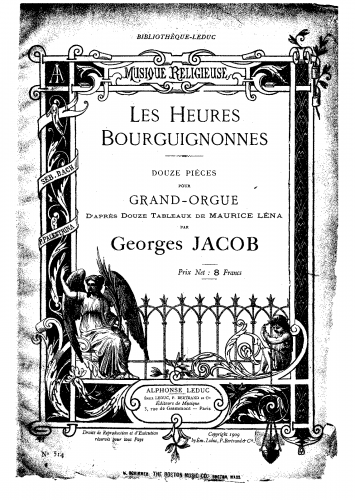 Jacob - Les heures bourguignonnes - Score