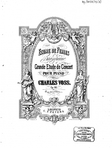 Voss - Ãcume de perles - Piano Score - Score