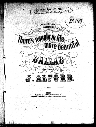 Alford - There's Naught in Life More Beautiful - Score