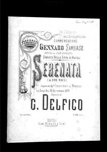 Delfico - Serenata - Score