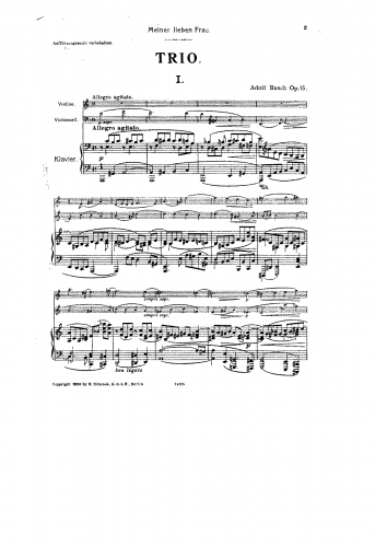 Busch - Piano Trio, Op. 15