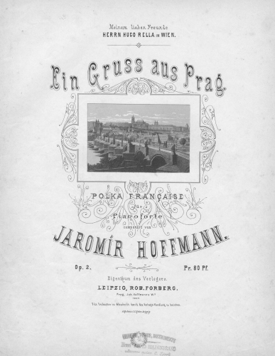 Hoffmann - Ein Gruss aus Prag, Op. 2 - Score