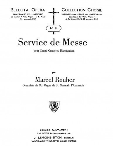 Rouher - Service de Messe - Score