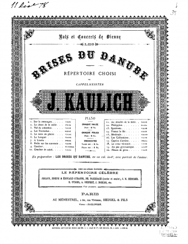 Kaulich - Lust und Liebe - Piano Score - Score