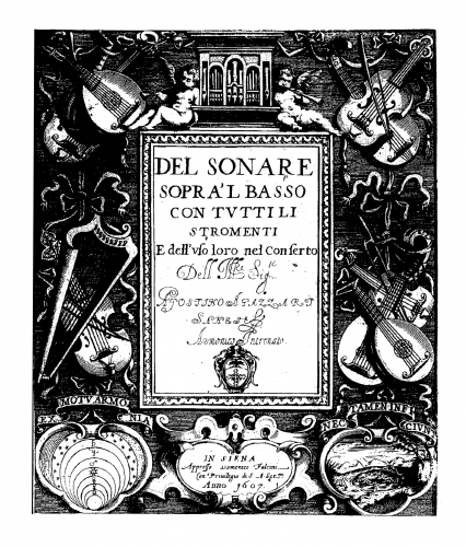 Agazzari - Del Sonare sopra'l basso con tutti li stromenti - Complete Book