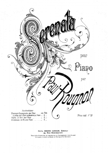 Rougnon - Serenata - Score