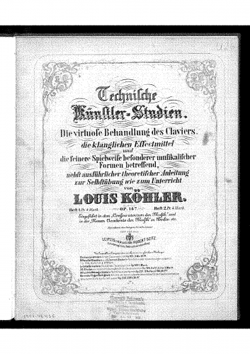 Köhler - Technische Künstler-Studien - Book 1