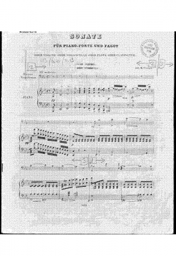 Coenen - Bassoon Sonata - Piano score