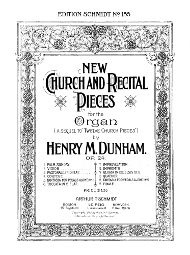 Dunham - New Church and Recital Pieces - Score