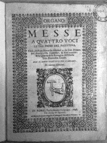 Grignani - Messe a quattro voci - Organ