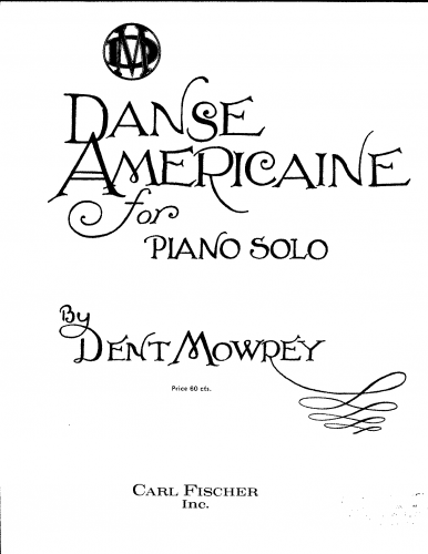 Mowrey - Danse Americaine - complete score, performance instructions