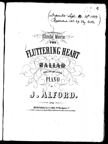 Alford - The Fluttering Heart - Score