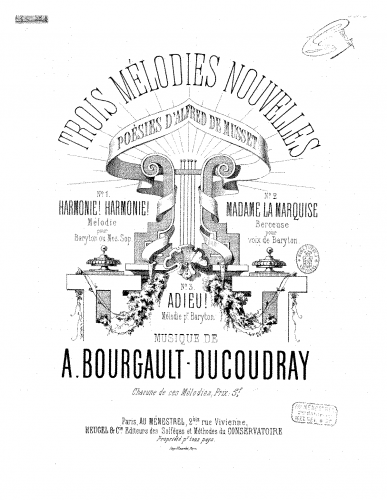 Bourgault-Ducoudray - Madame la Marquise - Score