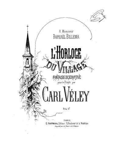 Véley - L'horloge du village - Score