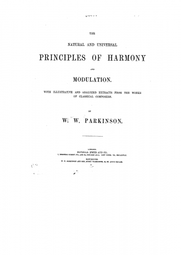 Parkinson - The Natural and Universal Principles of Harmony and Modulation - Complete Book